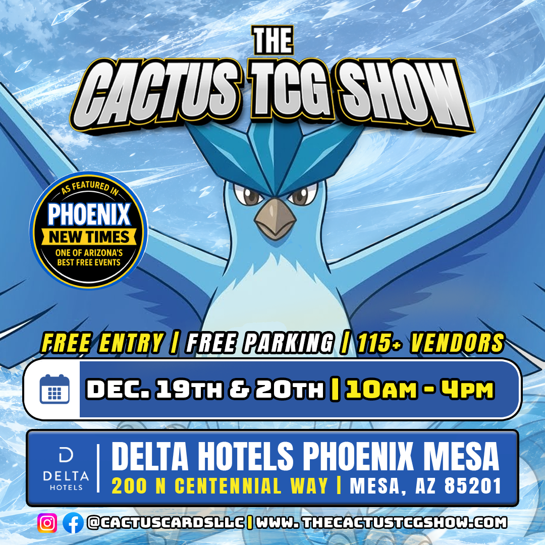 The Cactus TCG Show — December 2026 (Mesa) flyer