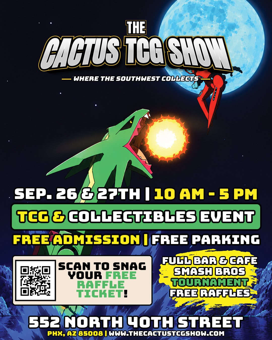 The Cactus TCG Show — September 2026 (Shrine Auditorium) flyer