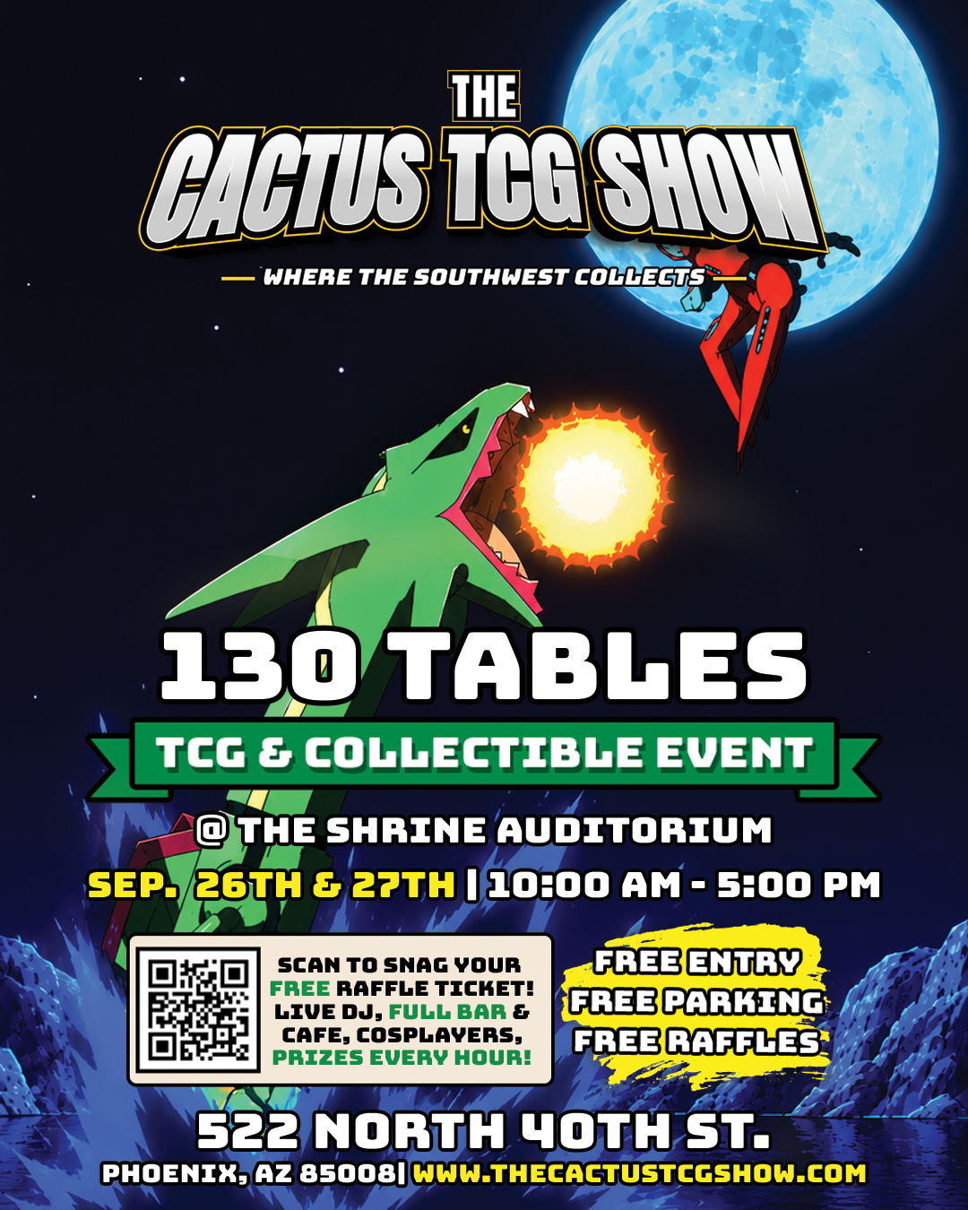 The Cactus TCG Show — September 2026 (Shrine Auditorium) flyer